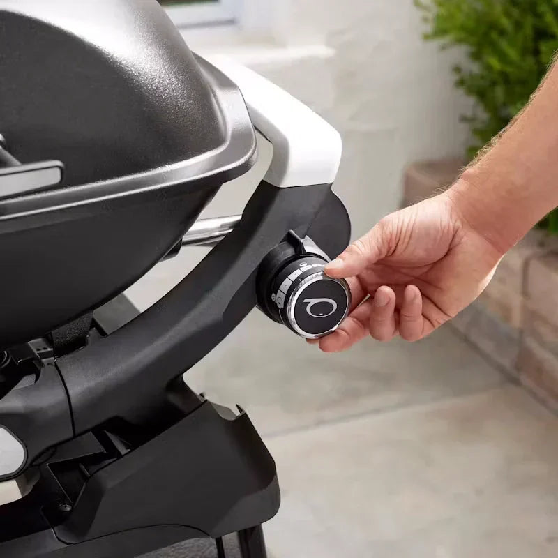 Weber Q2200N Gas BBQ with Compact Stand and Side Tables