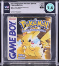 Pokemon Yellow Version Nintendo Game Boy GB WATA 7.5 CIB